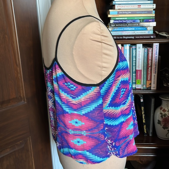 SANS SOUCI L/Grande Sheer Cover Up Tank Top - Picture 2 of 5